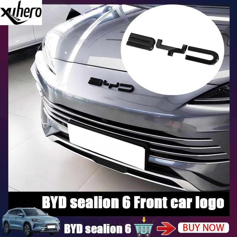 Byd Sealion 6 LOGO Ô Tô Mặt Trước Trung Tâm Lưới Tản Nhiệt Chữ LOGO Byd Biển Sư Tử LOGO Ô Tô Sửa Đổi