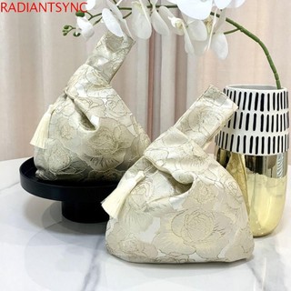RADIANTSYNC Mới Phong Cách Trung Hoa Túi Đựng Mỹ Phẩm Mặt Dây Chuyền Hoa Di Động Thanh Lịch Tính Khí Túi Cơm Trưa Sườn Xám Phụ Kiện