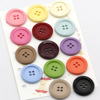 15 / 25 / 30 Mm Lớn Nhiều Màu Sắc Nút Nhựa Cho Quần Áo Áo Áo Blazer Đầm Áo Len Bộ Đồ Ngủ Thủ Công DIY Đồ Trang Trí Thủ Công