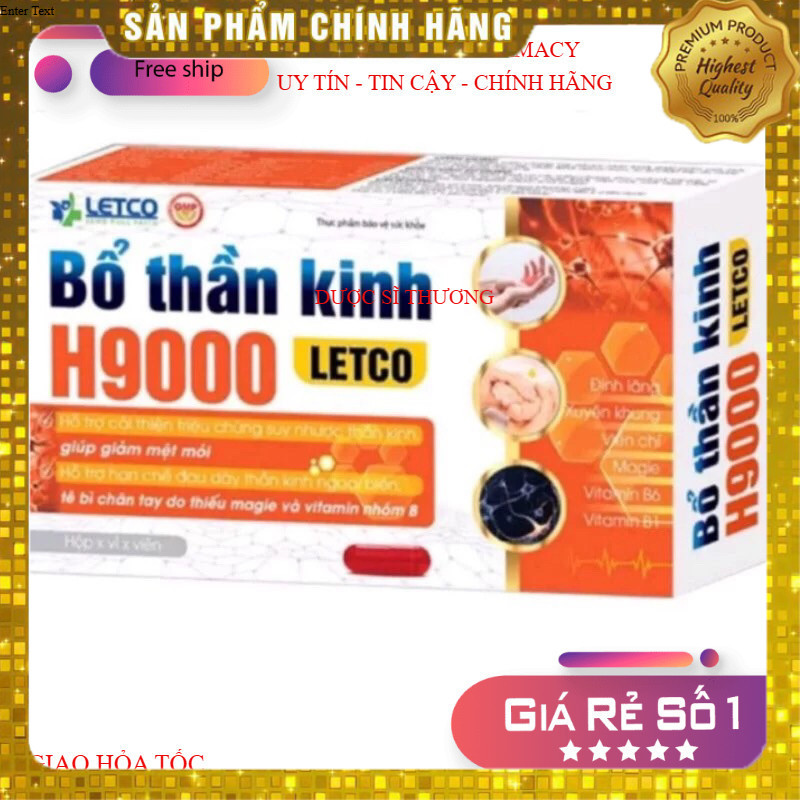 bổ thần kinh h9000 letco