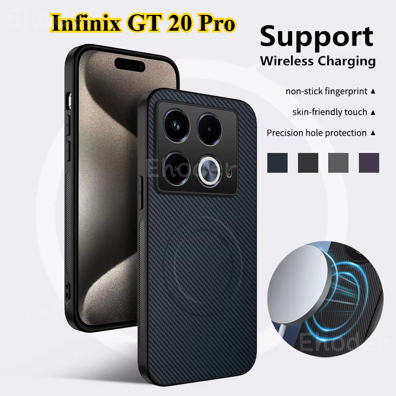 Vỏ Mờ Sang Trọng Cho Infinix GT 20 Pro Vỏ Không Dây Từ Tính Cho GT20 GT20Pro 4G 5G Vỏ Bảo Vệ TPU Mềm