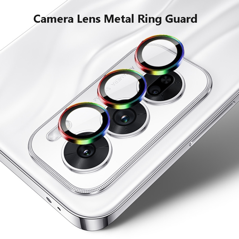 (1Pack = 3Rings) Dành Cho Oppo Reno12 Pro 5G Siêu Mỏng Trong Suốt Bảo Vệ Ống Kính Máy Ảnh Vòng Kim L