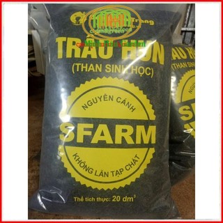 Trấu hun ( than sinh học) 20dm3