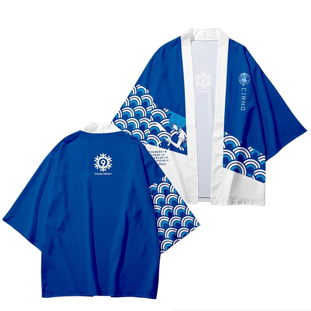 Anime TouHou Project 3D In Áo len Kimono Nhật Bản Haori Yukata Cosplay Haori Yukata dành cho Nữ / Na