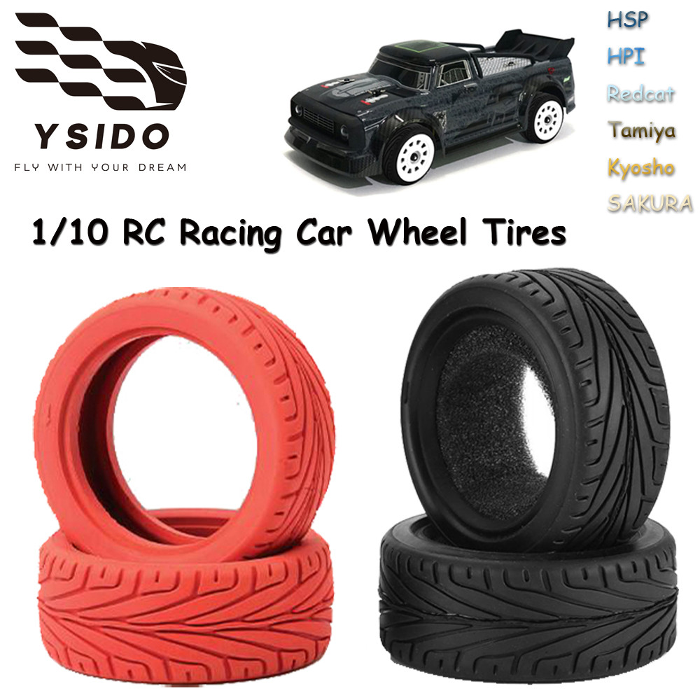 4 64mm / 2.51in RC Rally Wheel Lốp cho 1 / 10 RC Car On-Road Racing Rally HSP HPI Redcat Tamiya Kyos