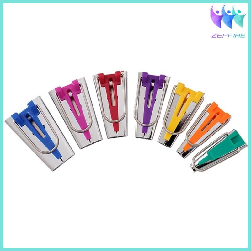 Nio Vải Đa Năng Bias Tape Makers 7 Kích Thước Bias Tape Maker Kits 6 9 12 15 18 21 25 Mm Phụ Kiện Ma