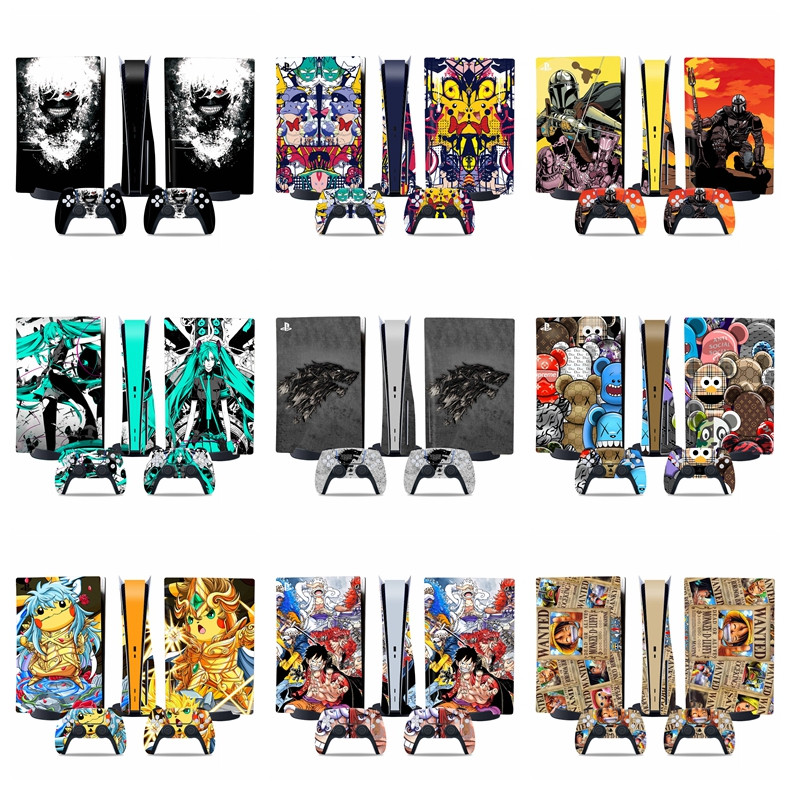 Bộ da 50 màu Sony Playstation 5 Console Skin and PS5 Controller Skin Set PS5 Skin Wrap Decal Sticker