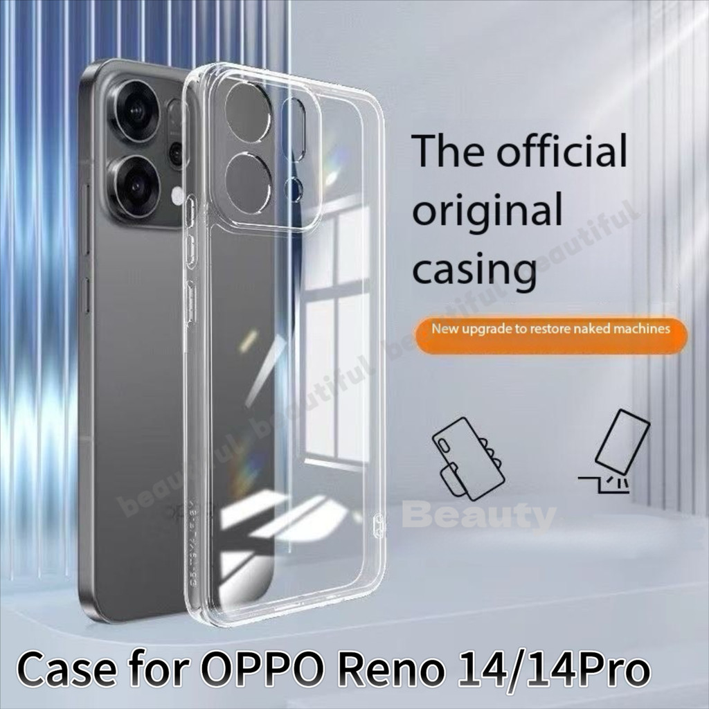 Ốp Điện Thoại Trong Suốt Cho OPPO Reno 14 Pro 5G 2025 OPPO Reno 14 14Pro Reno14 Reno14Pro Vỏ Mềm Mỏn