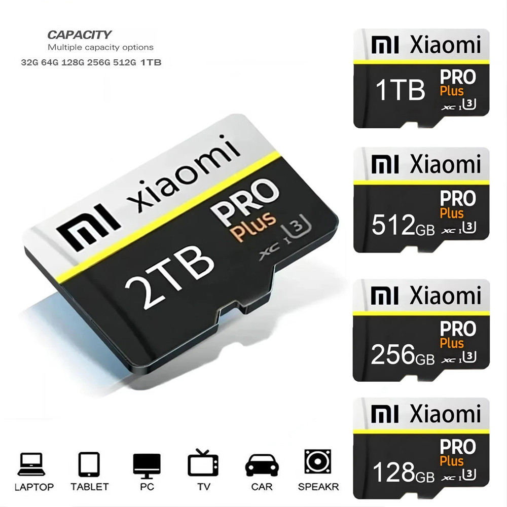 Thẻ Nhớ SD Tốc Độ Cao 1TB 2TB Trò Chơi Thẻ Micro TF 128GB 256GB 512GB Thẻ SD Cho Thiết Bị Giám Sát Camera Mijia