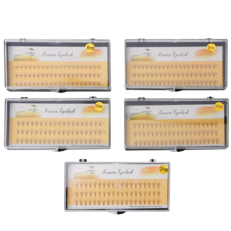 WELL 1 Hộp Cụm Mi 0 07 C Lông Mi Cá Nhân 8 9 10 11 12mm Cụm Lông Mi