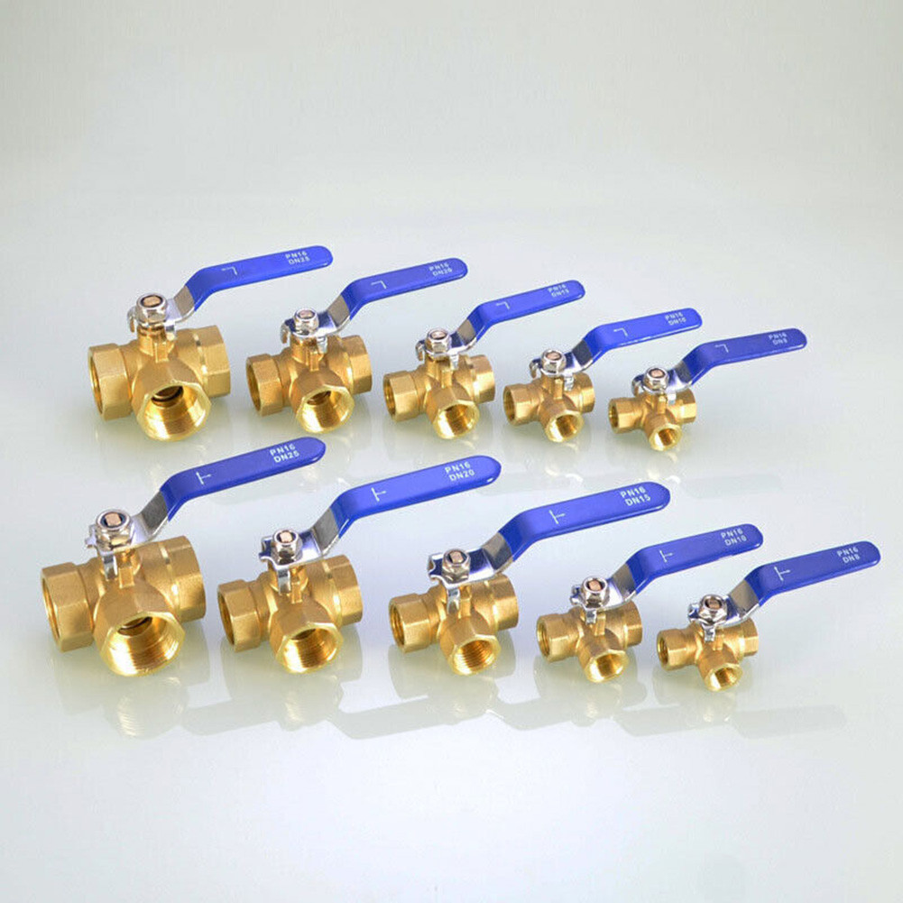 【MOTO】Reliable 3 Way Brass Ball Valve with Excellent Sealing Capability LT Bore Design