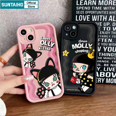 Suntaiho Hoạt Hình Thời Trang Họa Tiết Nhân Vật Ốp Lưng Điện Thoại Silicon Mờ Mềm Cao Cấp Chống Sốc Cho iPhone 11 12 13 14 15 16 Pro max IP 7 8 Plus Iphon X Xs XR Xs max