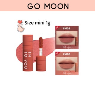 Son INTO YOU bản mini 1g Lì Nhẹ Bền Màu Mềm Mịn Làm Đầy Rãnh Môi Khử Thâm Đẹp Cho Nữ Sáng Da