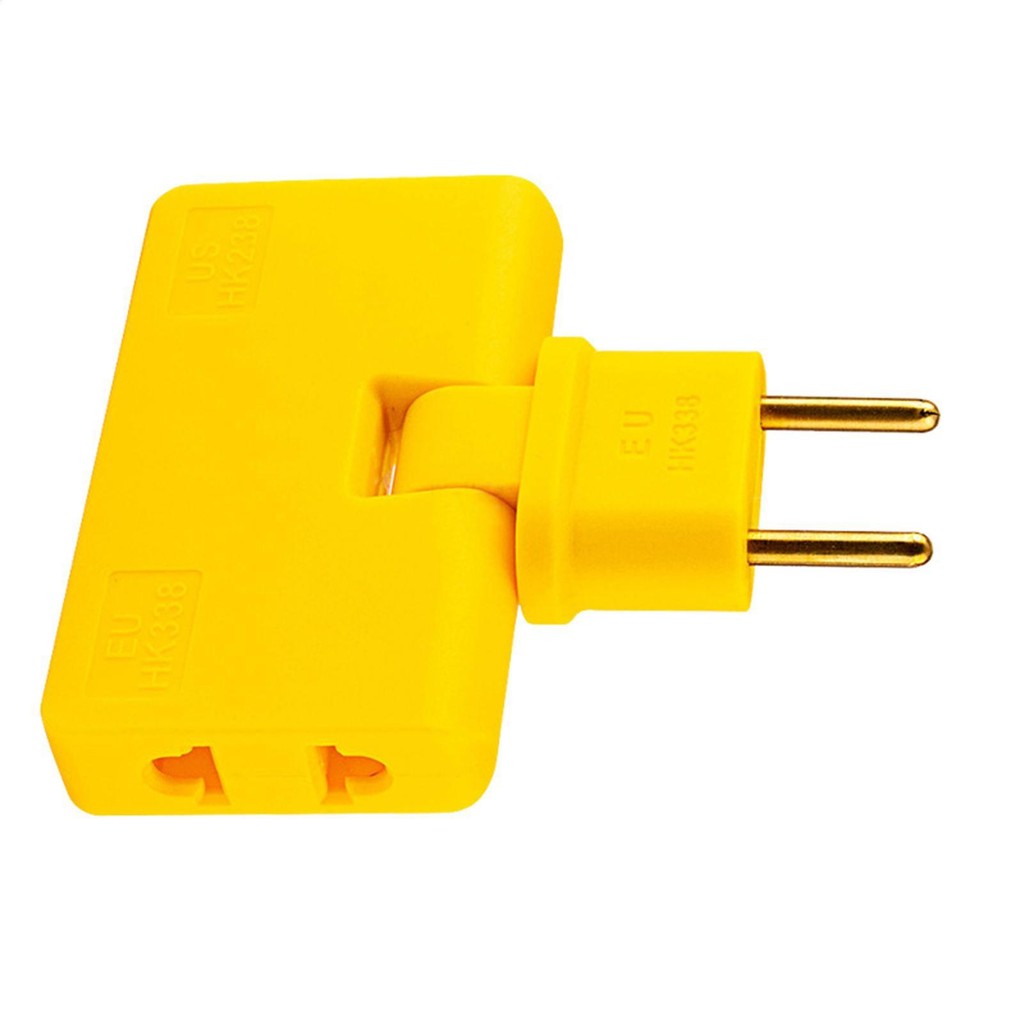 Adapter Plug Converter 180 Rotation Adapter Converter 2 Prong European Travel Plug Converter Outlet 