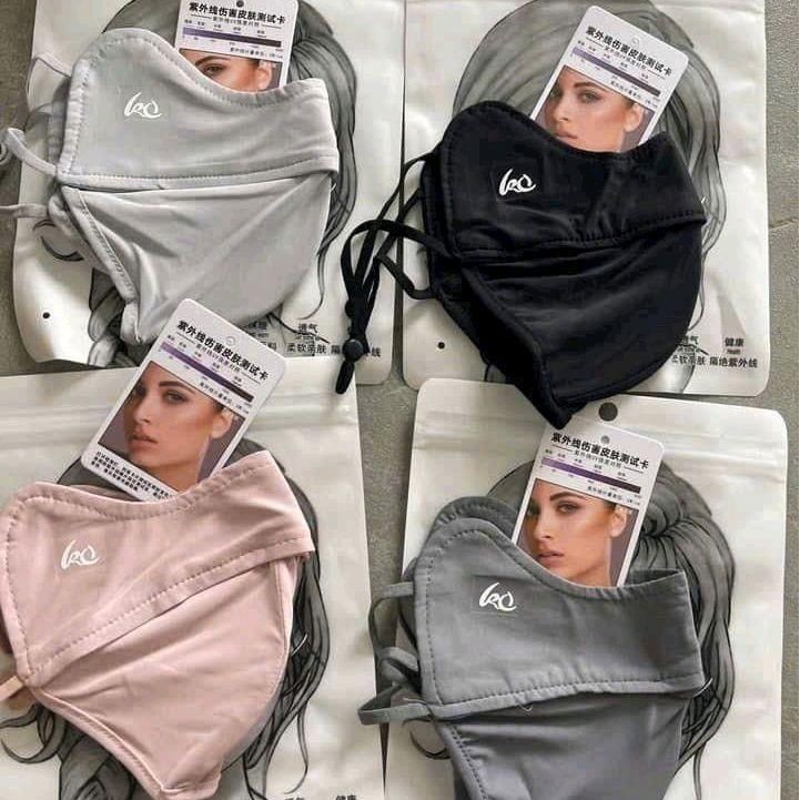 Khẩu trang chống tia UV, chống nắng nam nữ, phụ kiện che mặt kèm thẻ test tia UV