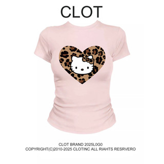 áo baby tee ôm body hồng  Hello Kitty y2k style set  CLOT áo thun local brand
