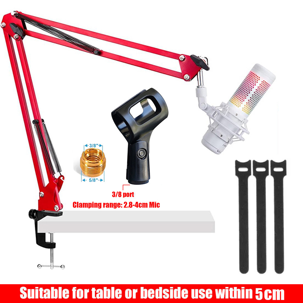 Mic Boom Arm Streaming Micro Holder, Giá đỡ micrô ghi âm có thể mở rộng Hệ thống treo Boom Scissor A