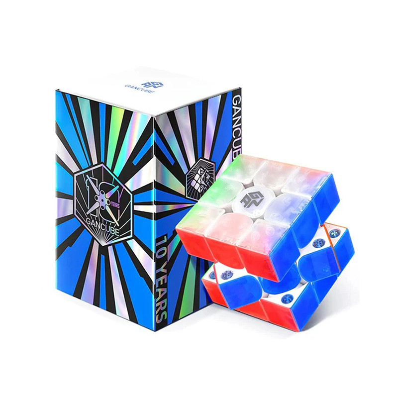 [CubeFlagshipStore] Khối từ tính GAN 356 ME UV 3x3 - Phiên bản kỷ niệm 10 năm (Từ tính, phủ tia cực 