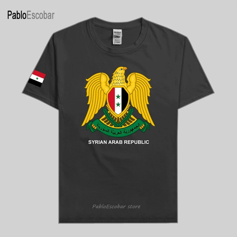 Cộng hòa Syria Syria nam áo thun jerseys đội tuyển quốc gia áo thun cotton áo thun quần áo tees coun