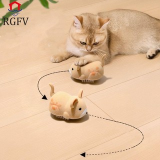 Đồ chơi Hamster điện RGFV, Đồ chơi trêu chọc mèo chống mài mòn dễ thương, Đồ dùng cho thú cưng Mô phỏng chống cắn ngộ nghĩnh Hamster Tương tác