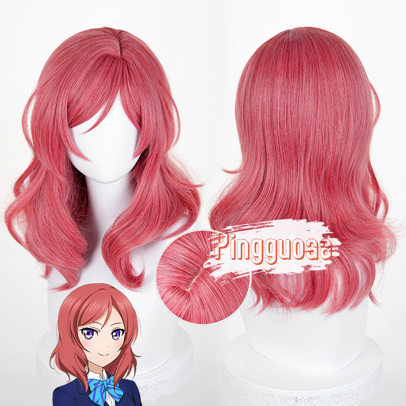 【Manmei】LoveLive Maki Nishikino Cosplay Wig 48cm Long Heat Resistant Synthetic Hair