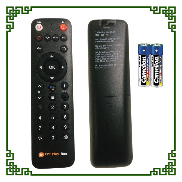 Remote điều khiển tivi FPT Play Box , điều khiển đầu box FPT Play - Tặng kèm pin