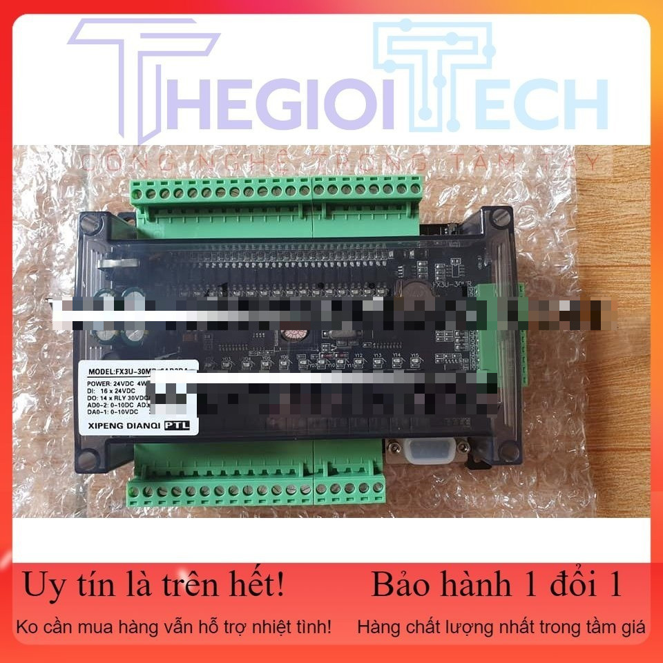 Board PLC Mitsubishi FX1N FX2N FX3U 30MR 32MR 30MT 32MT 6AD 2DA RS485 RTC 12-24VDC PTL FK3U LE3U
