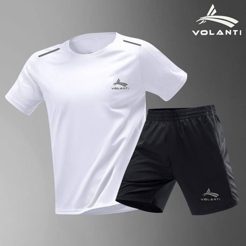Worrandi Volanti Training Summer Quick-Drying Outfit Running Sports Short-Sleeved Shorts Three-Point