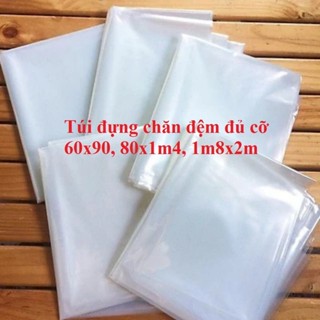  Túi nilon khổ lớn đựng chăn loại dày dai túi lót bên trong bao bọc hàng bọc chăn đệm,túi đựng xe máy,tủ lạnh loại dày 