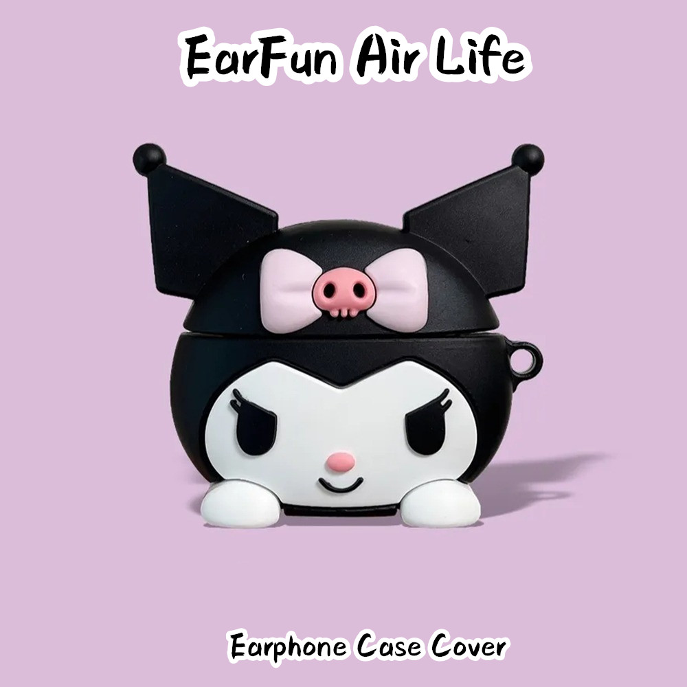 [Xu hướng phía trước] Dành cho vỏ tai nghe EarFun Air Life Vỏ silicon mềm Vỏ tai nghe hoạt hình sáng
