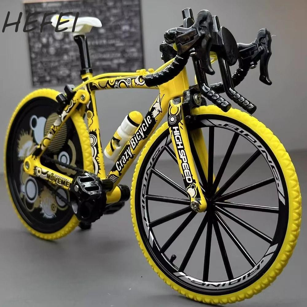 Đồ chơi mô hình xe đạp HEFEI, Road Mountain TT Racing Finger Mini Bike, Trẻ em Người lớn Tỉ lệ 1: 8 