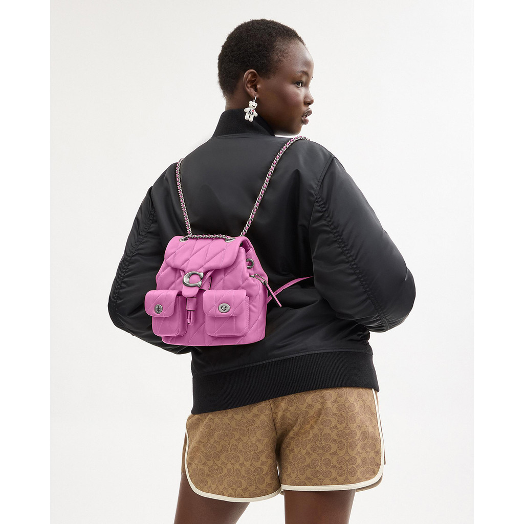 COACH - Balo nữ nắp gập phối logo Tabby_CU076-LHDB8