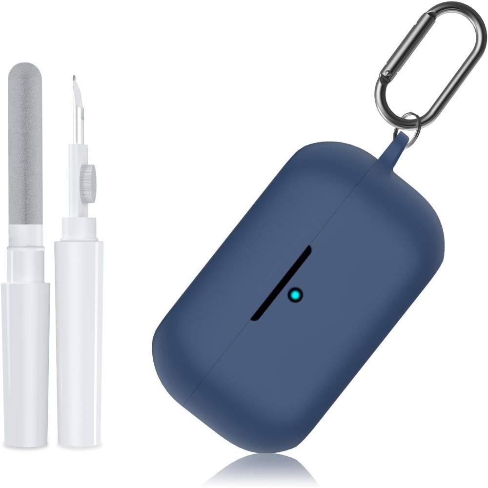 Vỏ bọc + Bộ dụng cụ làm sạch cho Technics EAH-AZ100, Hộp đựng tai nghe bảo vệ bằng silicon mềm, dành