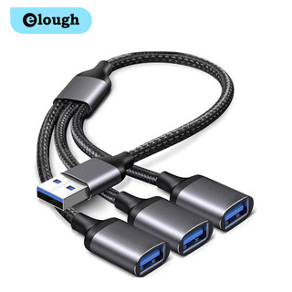 Elough 0.3M USB sang 3 USB 2.0 HUB 4 cổng Bộ chia đa năng Bộ chuyển đổi OTG cho PC USB Dữ liệu nguồn mở rộng