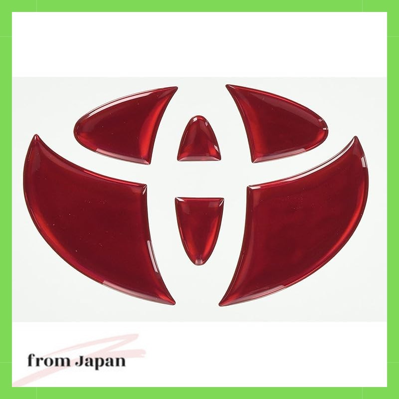 HASEPRO Crystal Emblem (Rear) for Toyota Alphard/Vellfire 20 Series (Crystal Red) <Toyota 3> CRET-3R