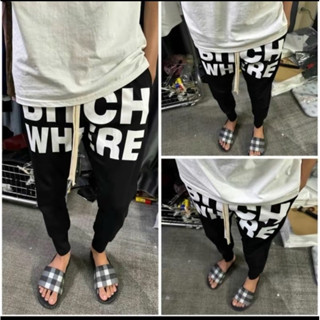 Quần Dài  Bich  Where Nam , Quần Nỉ Nam Umi Phối Chữ Bo Gấu Cao 12cm Co Dãn Thoáng Mát