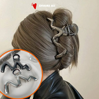 13cm Sóng Kim Loại Lớn Lấy Kẹp Tóc Phụ Kiện Tóc Chất Lượng Cao Tóc Nhiều Hơn Cá Mập Kẹp Đầu Tóc Phụ Kiện Tóc