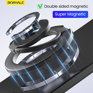 BKWHALE Giá đỡ từ tính hai mặt Khóa vòng kim loại Giá đỡ điện thoại di động Giá đỡ nhiều lần