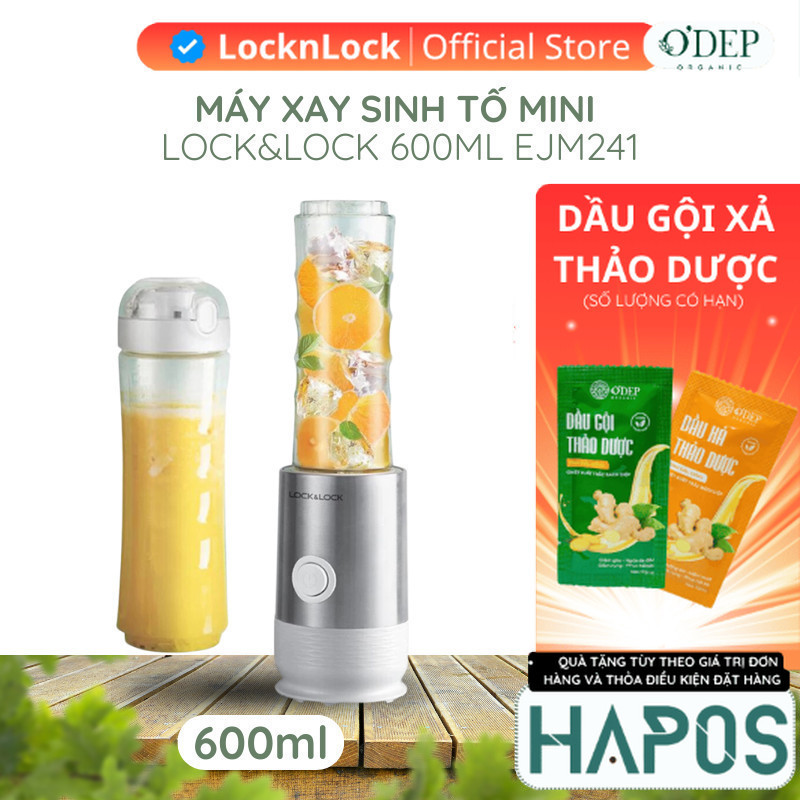 Máy xay sinh tố mini màu trắng Chính hãng LocknLock EJM241 - HAPOS OFFICIAL