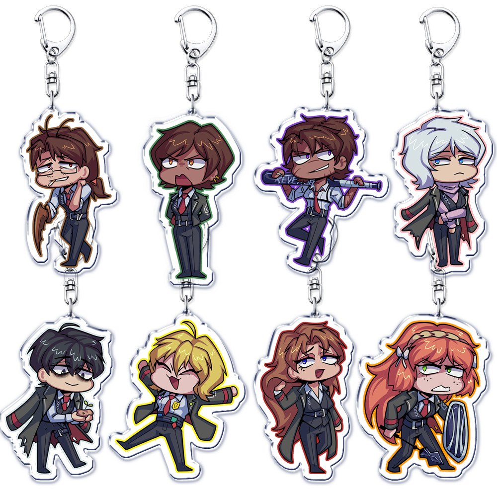 HOT Horror Video Game Keychains for Accessories Bag Yi Sang Faust Dante Project Moon Do