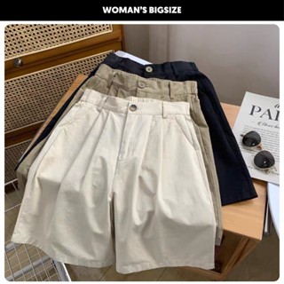 Quần short kaki nữ bigsize lưng chun co giãn ống rộng thoải mái SH40 Quần đùi bò nữ kaki mặc ở nhà cạp cao tôn dáng