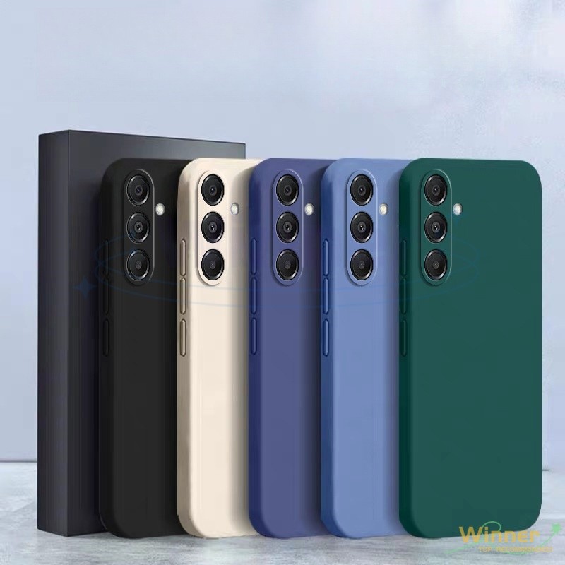 Ốp lưng Samsung A17 A16 A15 A14 A13 A12 A11 CMacaron màu lỏng Silicon mềm thả điện thoại di động (1YT)