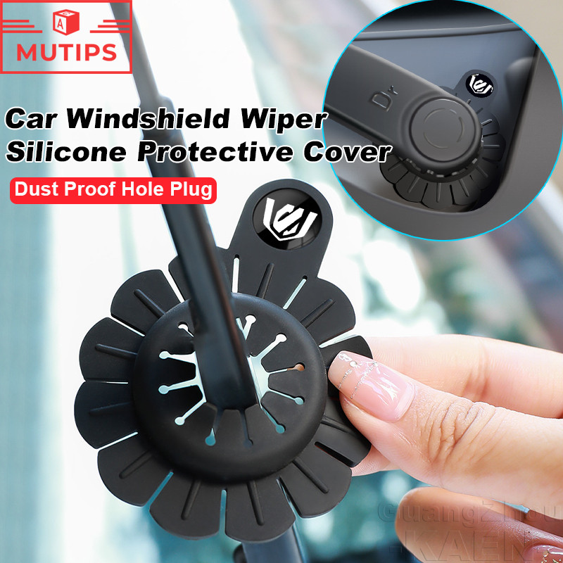 Toyota Alphard Xe Kính Chắn Gió Khăn Lau Silicon Bảo Vệ Khăn Lau Cánh Tay Chống Bụi Miếng Lót Cho Al