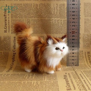 [GKP] Đồ chơi nhồi bông mèo mô phỏng dễ thương Mô hình mèo con nhồi bông mềm Động vật thực tế cho trẻ em Bé gái Quà tặng ngày lễ Valene Boutique