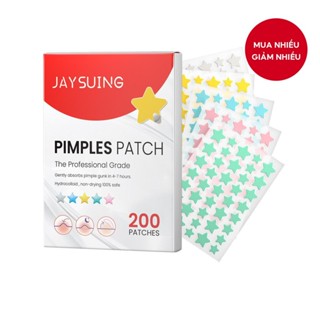 Miếng dán Hỗ trợ giảm mụn hình ngôi sao 200 mảnh – Miếng dán Hỗ trợ giảm mụn Hydrocolloid 5 màu & đa kích thước để chăm sóc ngày / đêm – Trang điểm vô hình có khả năng chữa bệnh nhanh chóng