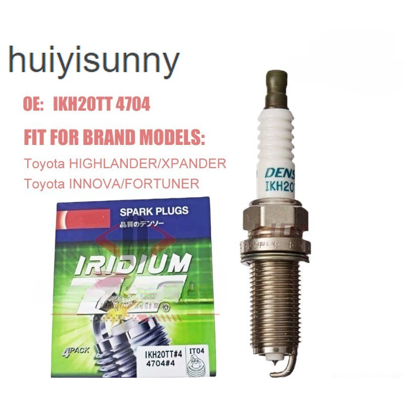 HYS 4 bugi DENSO Iridium IKH20TT 4704 forToyota INNOVA FORTUNER HIGHLANDER GRANDIS XPANDER
