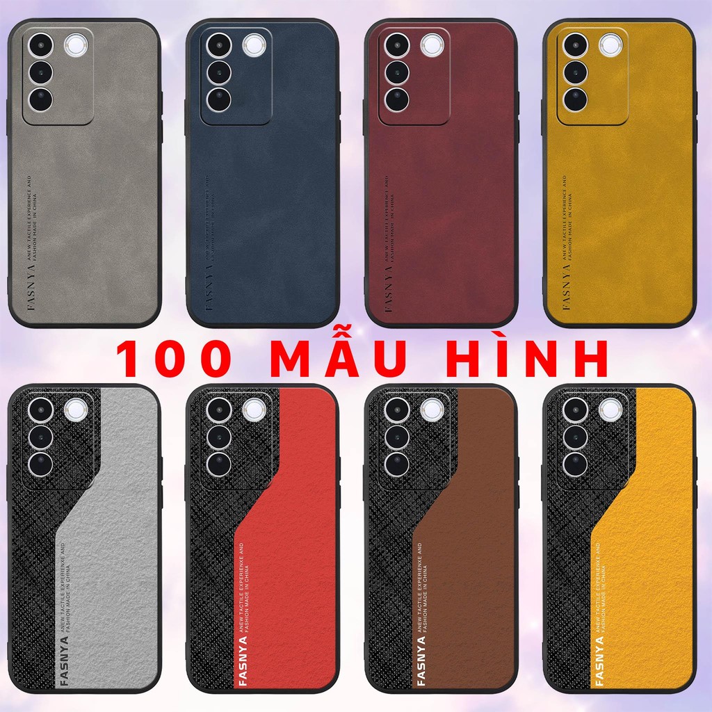 Ốp lưng dẻo VIVO V27 5G - S16 - S16 Pro - giả màu họa tiết da bò chặn màu cá tính đơn giản sang trọn