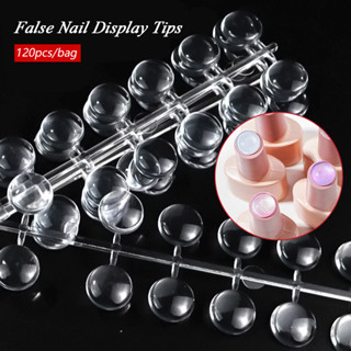 120 Chiếc Tròn Giả Móng Tay Hiển Thị Đầu Dễ Dàng Xem Màu Sắc Giả Móng Tay Màu Biểu Đồ Móng Tay Mẫu Gậy Có Miếng Dán Dính