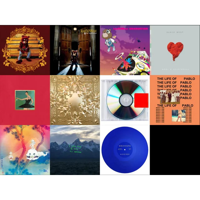 Kanye West albums  vinyl đĩa than 808s Beautiful Dark Late Registration Ye Donda KIDS College Jesus 
