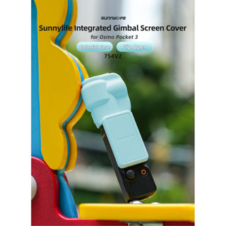 Sunnylife cho DJI pocket 3 vỏ bảo vệ túi 3 chảo nghiêng ống kính bảo vệ màn hình kẹo màu vỏ phụ kiện